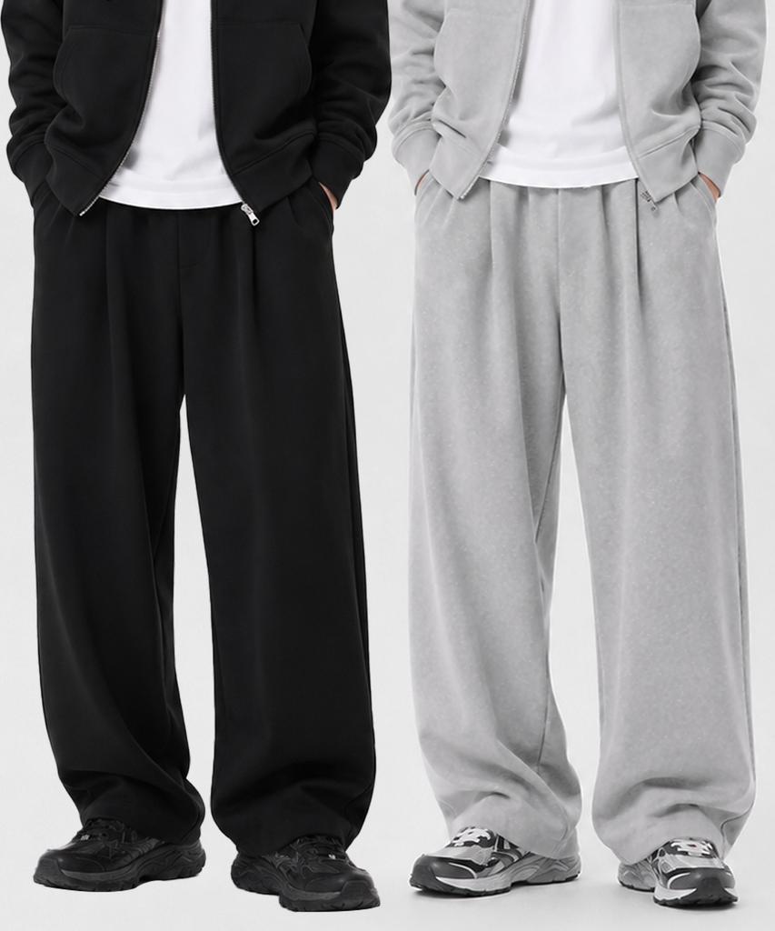 Forder Fit Pintuck Wide Sweatpants _2 Colors