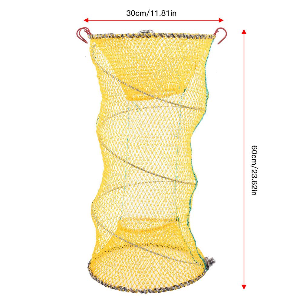 Portable Folding Fishing Net Bait Shrimp Cage Crab Lobster Trap Lures Nets