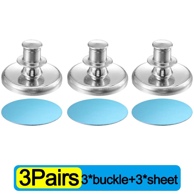 Magnetic Curtain Button Detachable Self-Adhesive Magnetic Patch for Light Blocking Drapes Shower Curtain Closure Buckle Fastener