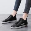 2025 Leather Women's Shoes Casual Shoes Mid-top Soft-soled Boots Non-slip British Style Casual Shoes Women's 35-41 Yards