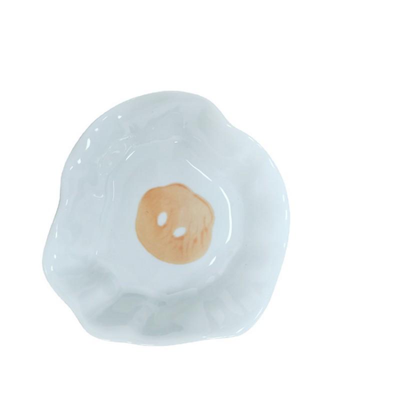 Ceramic Condiment Dish Set Cute Cartoon Small Sauce Kitchen Dining Salad Vinegar Soy