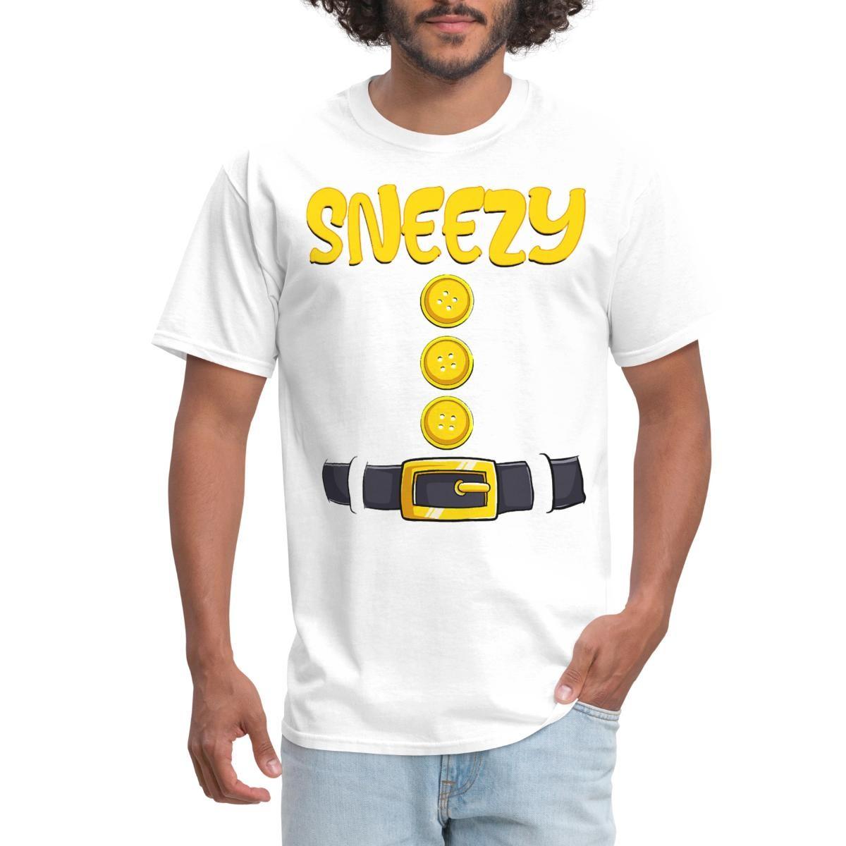 Sneezy Dwarf Group Halloween Costume Family Costume Men s T-Shirt M