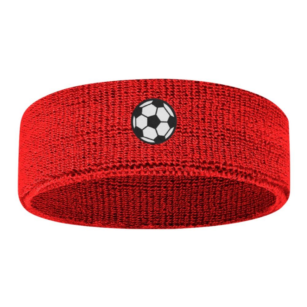 Soccer Printed High Elasticity Sweatband Polyester Polyester Knit Headband  Running