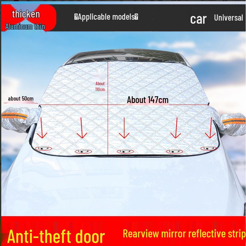 Winter Auto Windschutzscheiben Schnee- und Eisabdeckung - Sonnenschutz und Schneeschutz