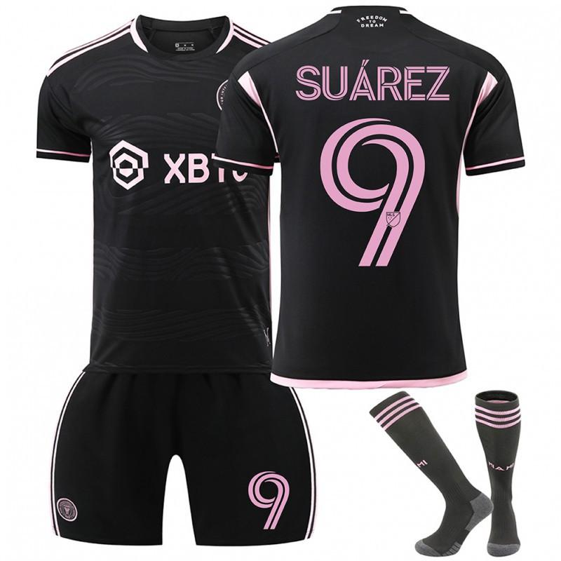 2324 Miami Jersey No. 10 Major League Football Home Away Black Pink Suit With Socks