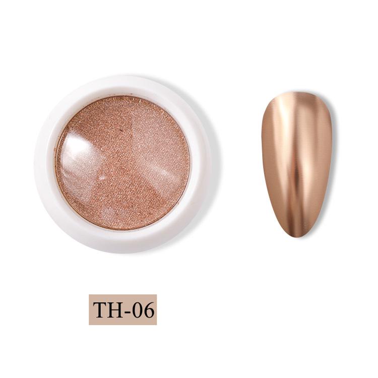 Rich Gold Titanium & Silver Mirror Powder: Rose Gold & Champagne Electroplated Solid Powder for Nail Art