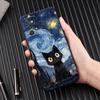 Painting Starry Sky Cat Phone Case For Samsung Galaxy A57 A56 A37 A55 A36 A26 A54 A52 A35 A34 A25 A17 A16 A15 A07 A06 Soft Cover