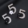 New Product Number 5 Small Flower Brooch Female Personality Creative Brooch For Anti-Light Pins