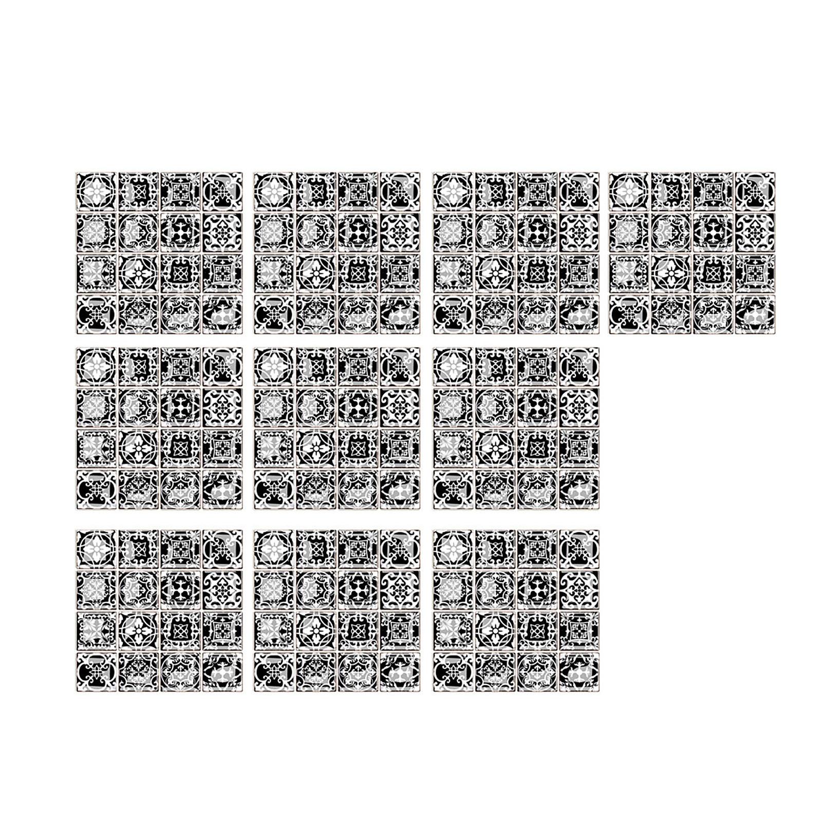 

3D самоглазурованные стеклянные наклейки Стеклянная плитка DIY Наклейки на стену Наклейка на пол 10*10cm