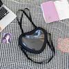 Love Heart Transparent Itabag Women JK Uniform Crossbody Bag Girls Purse And Handbag