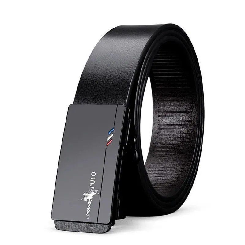 

Paul Belt Чоловічий шкіряний ремінь з автоматичною пряжкою з чистої коров’ячої шкіри Молоді люди, повсякденна індивідуальність, корейська версія модного ременя для брюк 105cm