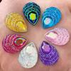 13*18mm/18*25mm AB Resin Tear Drop Rhinestone Flatback Peacock Eye Stones and Crystals Costume Button Accessories HE19