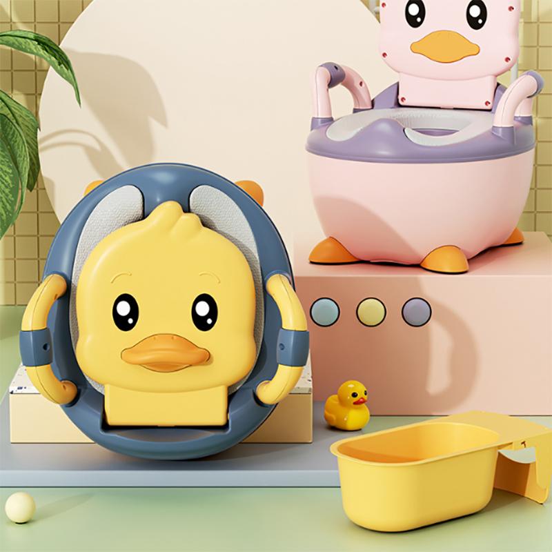 Barnes pottetreningssete Husholdnings andedesign Bærbar hukende muslingskall Armlene Liten bøtte Urinal for barn