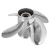 11.6x12 RH RH Outboard Propeller 4 Blades Stainless Steel Fit for Yamaha 25?60HP Engine