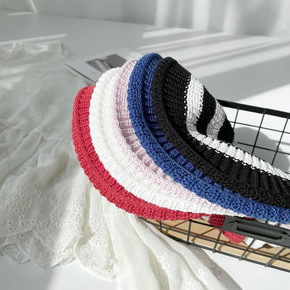 Women's Summer Striped Hat Knit Beret