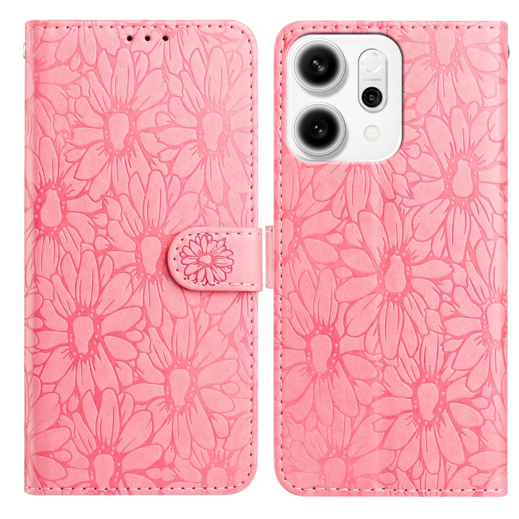 Husă tip portofel cu 10 culori, cu margarete în relief, pentru Oppo A17 A18 A54 A58 A76 A77 Reno8,Reno8 Lite,Find X8 Pro,Find X5,Reno14 Pro...