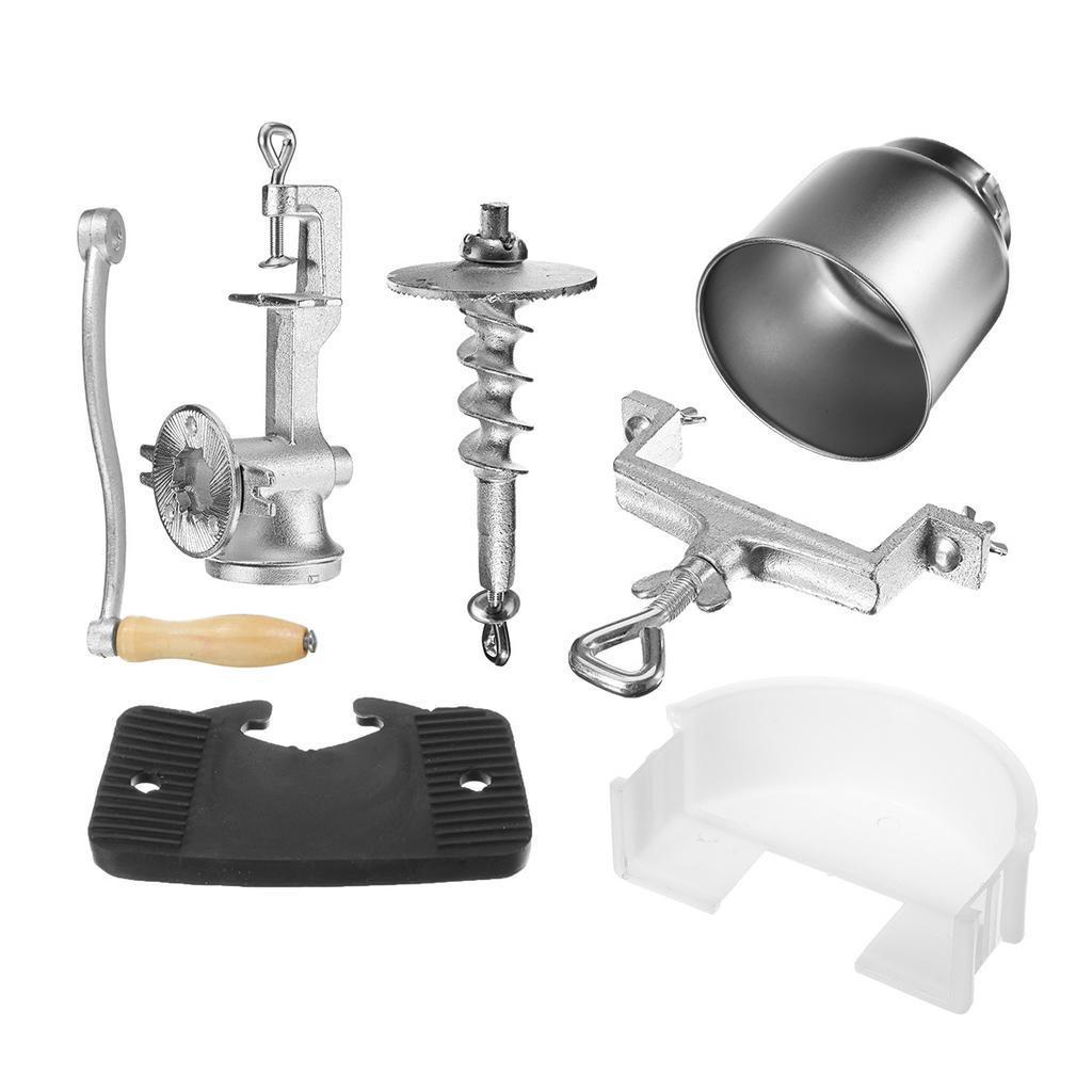 Cast Iron Manual Coffee Bean Grinder Hand Cranked Corn Wheat Grain Nut Cereal Coffee Ware Grinders Mill Maker Kitchen Tools Silver