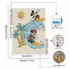 DIY Diamond Painting Mickey Minnie Is Surfing Cross Stitch Kit Mosaic Art Diamond Painting Full Circle Diamond Home Decoration