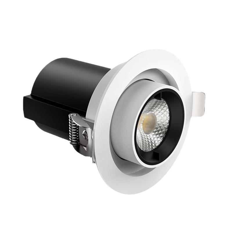 Adjustable Angle Recessed Retractable Spotlight - Anti-Glare Stretch Long Arm Light for Household & Commercial Use