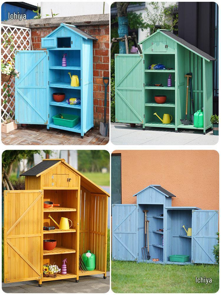 Outdoor Anti-Corrosion Sunscreen Storage Cabinet for Garden and Courtyard