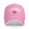 Cappellino da baseball unisex con bandiera di Amsterdam Est   Sole dei Paesi Bassi Estate Unisex Unisex Cappellino Trucker Personalizzato Vendita all'ingrosso Sportivo Snapback