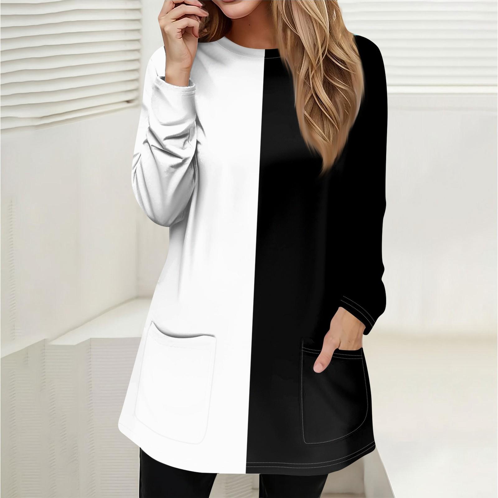 

Женская толстовка, пуловер, спортивная одежда, карман, принт, повседневный топ с круглым вырезом и длинными рукавами L чёрный