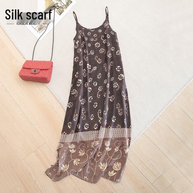 Women s Elegant Floral Spaghetti Strap Maxi Dress M