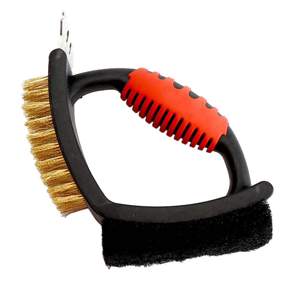 BBQ Grill Brush Multifunctional Grill Scraper Ergonomic Barbecue Brush Heavy-Duty Scrubber Grill Brush For Outdoor Camping Grill