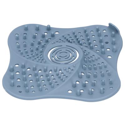 Copertura per Scarico a Pavimento del Bagno Raccogli Capelli Tappo Anti-Intasamento Filtro per Lavandino e Fognatura Blu