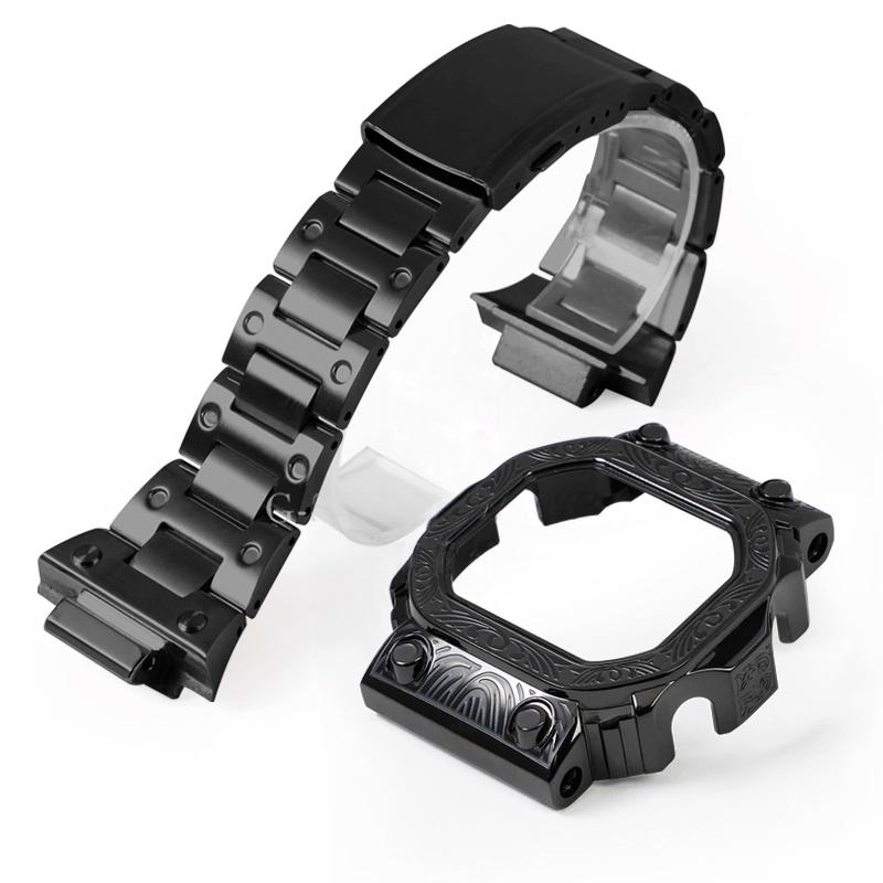Für Casio G-Shock GX-56 GXW-56BB Mod Kit Edelstahl Gehäuse Uhr Armband GX56 Massivmetall Uhr Lünette Armband Ersatzarmband
