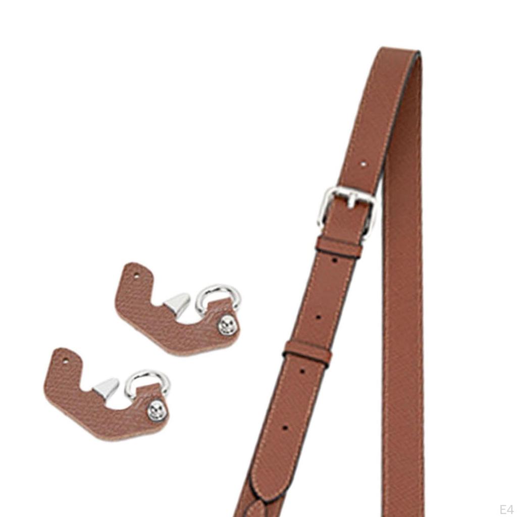 Adjustable Length Bag Strap for Crossbody Use, PU Leather