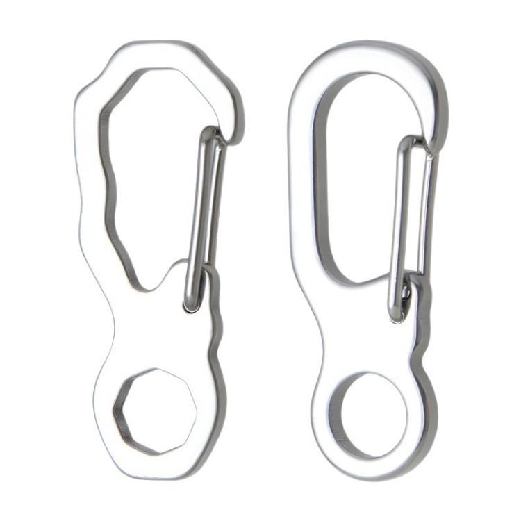 Men's 304 Stainless Steel Keychain Belt Buckle and Outdoor Carabiner