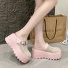 2025 New Non-slip Platform Female Mesh Breathable Half-toe Baotou Slippers Casual Versatile Beach Shoes Slides Women Sandalias