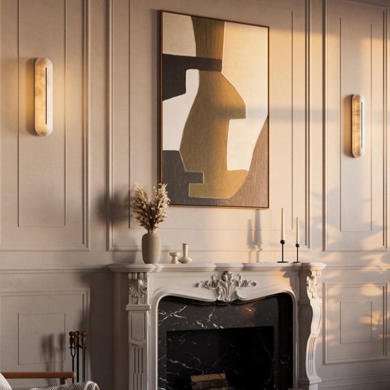 Marble Luxury Staircase Light - Spanish & Italian High-End Bedroom, Balcony, Hallway, Entrance, & Bedside Wall Lamp