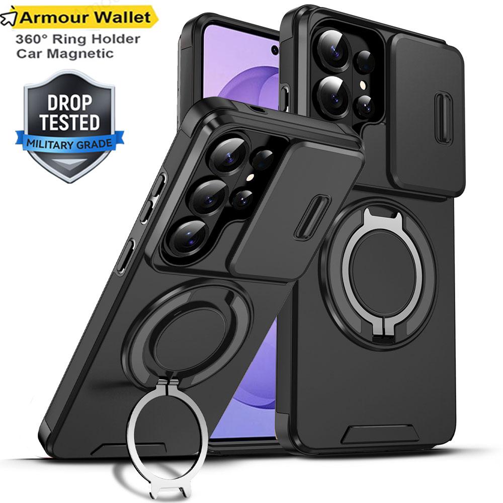 

Slide Camera Protection Magnetic Stand Cover For Samsung S26 Ultra A56 A36 A26 A16 A55 A35 A15 S21 S23 S20 S24 S25 FE Phone Case Galaxy S25