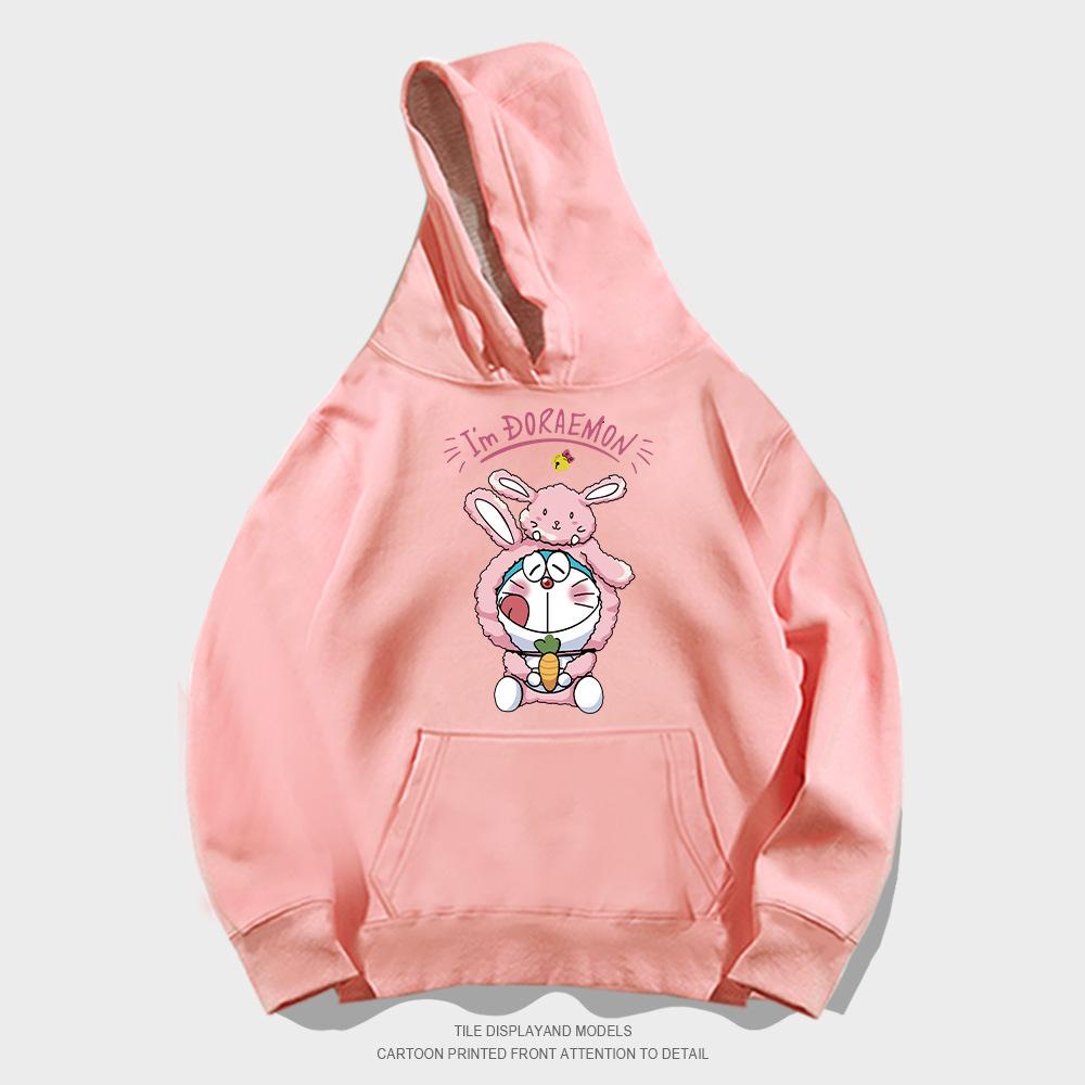 Cartoon anime hooded sweater men's and women's trendy brand loose casual teen student jacket top
