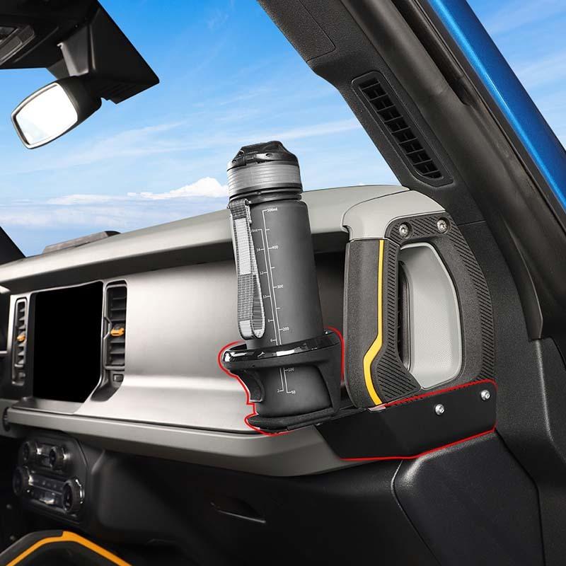 Car A-pillar Handle Cup Holder Bracket Rack Support For Ford Bronco 2021 Up Interior Accessories