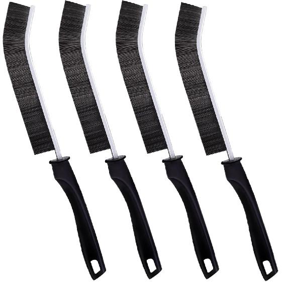 Gap Cleaning Brush, Ginsco Hard Bristle Brush for Cleaning Crevice Cleaning Tool Multifunctional Brushes for Household Use Small Cleaning Brush for