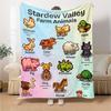 1pc Blanket - game Stardew Valley  Print Design,Lightweight Blanket for Sofa,Bed- Soft &Warm,Gift for All Seasons