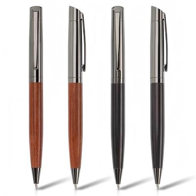 Luxury Quality Wooden Metal Ballpoint Pen Medium Nib Use Business Office School Office Stationery