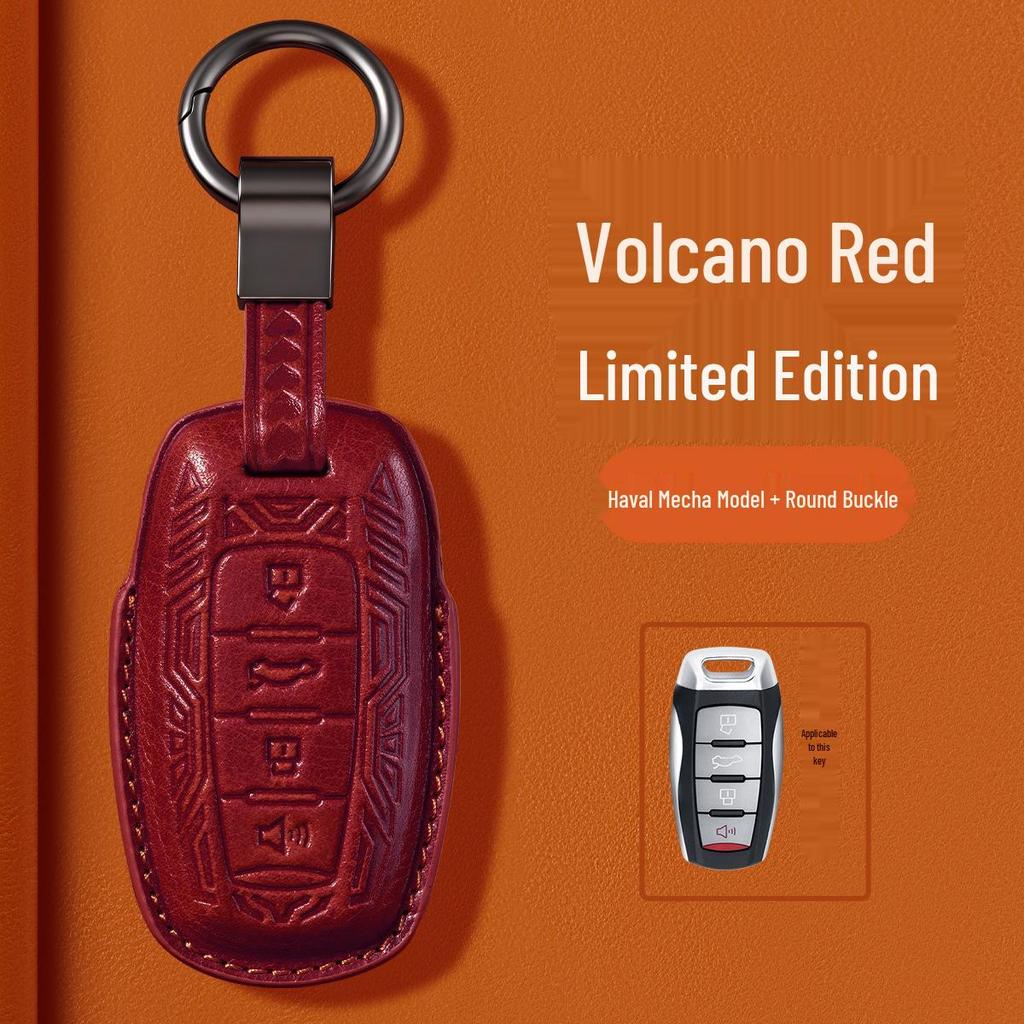 Haval Key Case: Genuine Leather Protective Shell for H6, H6s, H2, M6, H9, Red Rabbit, Big Dog, F7x Models
