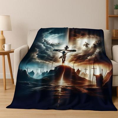 26 Stili Coperta in Flanella Fede Vergine Maria Gesù Benedetto, Morbida e Accogliente Coperta Plaid per Casa Camera da Letto Letto Divano Coperta da Picnic Regalo Bambino