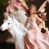 European Princess Flower Fairy Girl Desktop Ornament for Living Room or Study