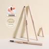 Manshili Double-Ended 3D Slim Eyebrow Pencil: Natural Color, Smudge-Proof, Ideal for Beginners and Students.