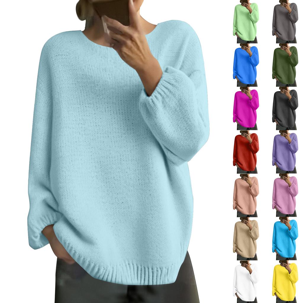 Women's Loose  Winter Knitted Fashion Casual Pullover Sweater