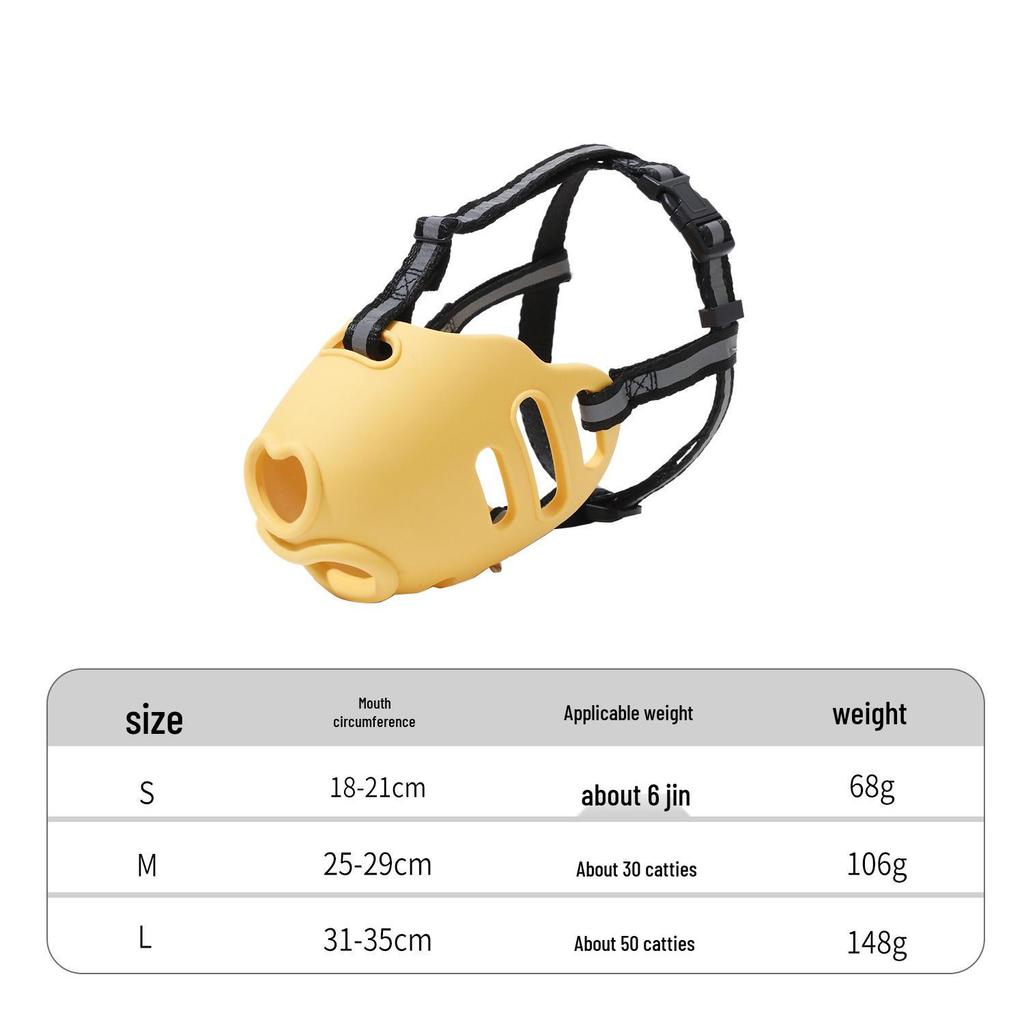 Douyin Rhinoceros Silicone Dog Muzzle: Anti-Bite, Anti-Bark, Anti-Eating for Medium To Large Dogs