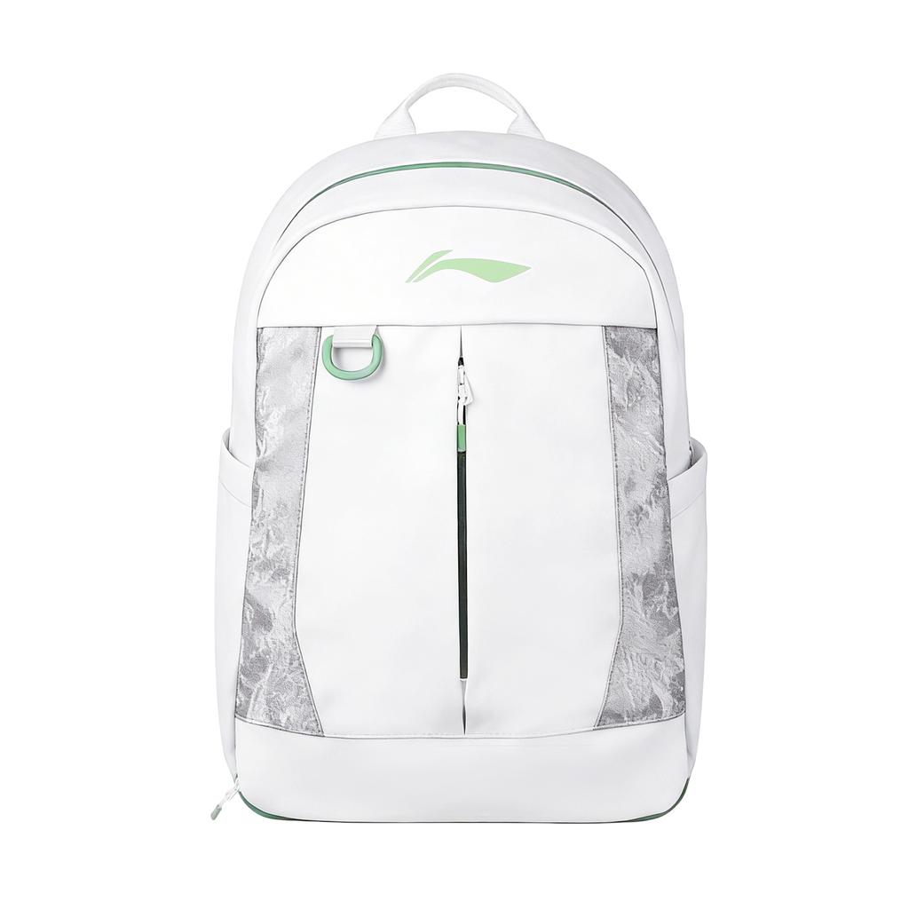 Li Ning Polyester Backpack Regular Unisex White ABSW235-2