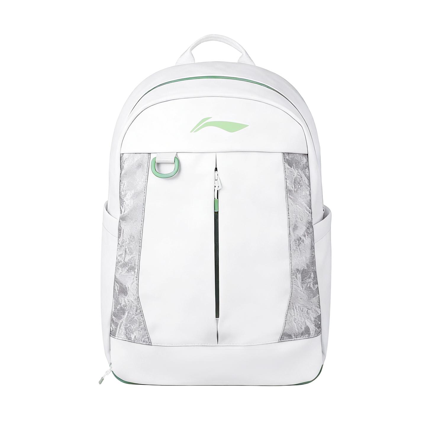 Li Ning Polyester Backpack Regular Unisex White ABSW235-2