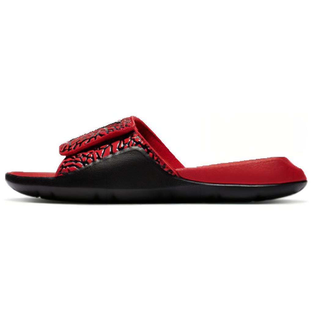 New JORDAN Hydro 7 Red Burst Crack Slippers Gs BQ6291-600