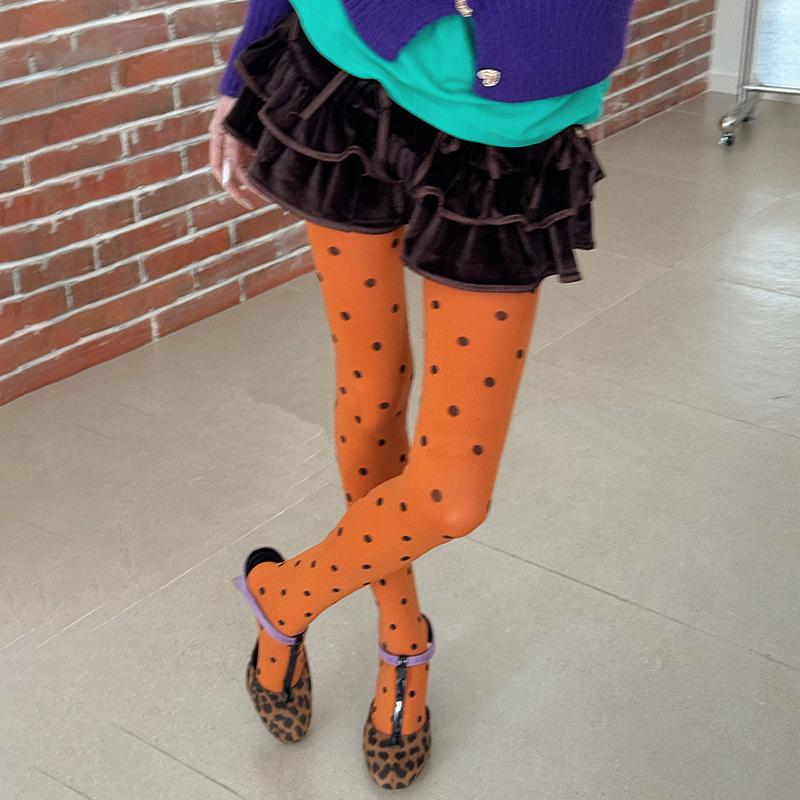 2026 Spring Polka Dot Tights Women Vintange 80D Pantyhose Sexy Semi Opaque Tights Resistant Control Top Stocking Y2K Style